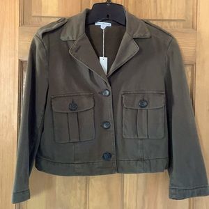 NWT James Perse olive green cropped jacket